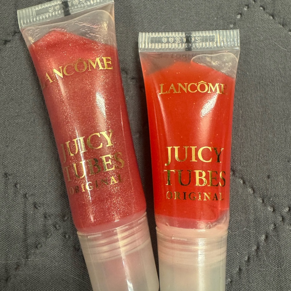 Lancôme Juicy Tubes Original Lip Gloss Set - Red and Pink